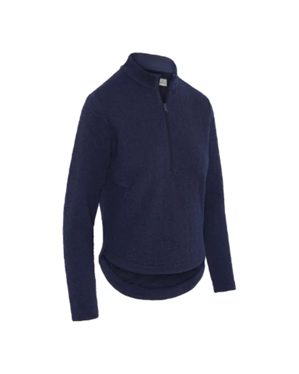Quilted half zip pullover dames peacoat · Callaway