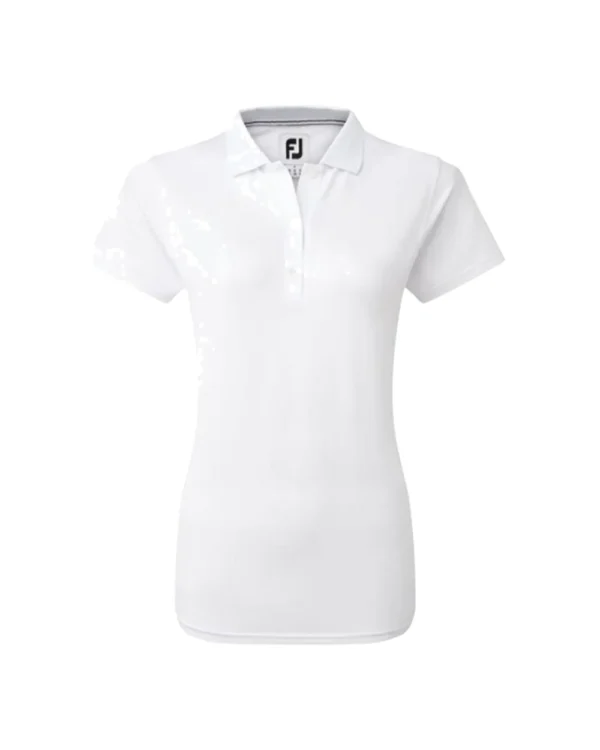 Stretch Pique polo dames wit · FootJoy